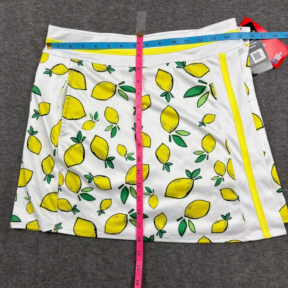 NEW PGA Tour M. Lemon Print Golf Skort‎ Stretch Athletic Tennis Golf Pickleball